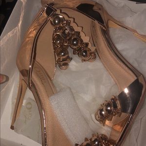 Rose gold heels